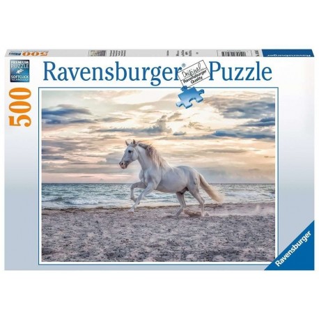 Ravensburger - Puzzle 500 pcs : Cheval sur la plage