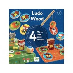 DJECO - Jeux éducatifs bois - LudoWood - 4 games