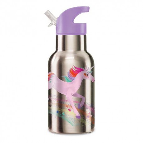 STAINLESS STEEL DRINKING BOTTLES. 400ML - UNICORN GALAXIE