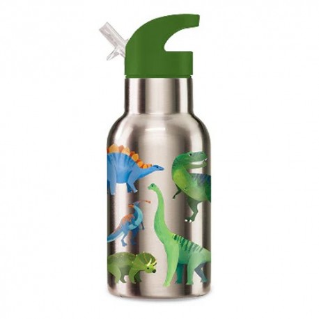 STAINLESS STEEL DRINKING BOTTLES. 400ML - LE MONDE DES DINOSAURES