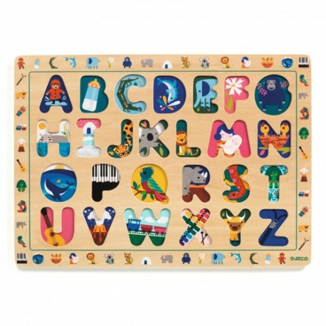 PUZZLES EDUCATIFS BOIS - PUZZLE ABC INTERNATIONAL