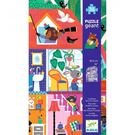 PUZZLES GEANTS - LA MAISON P'TITS COPAINS - 36 PCS