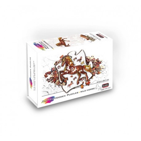 2D RAINBOWOODEN PUZZLE - WILD HORSE