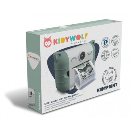 KIDYWOLF KIDYPRINT- CAMERA THERMAL PRINTER - GREEN